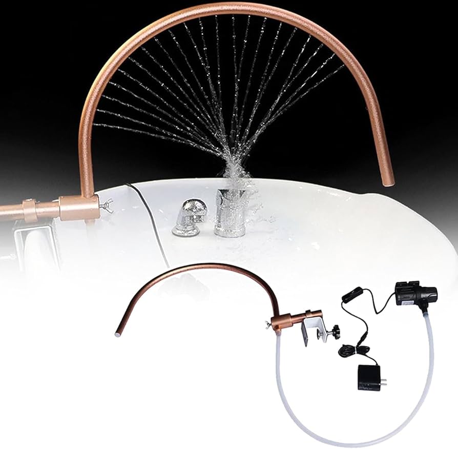 Amazon.co.jp : ヘッドスパポータブル水療法水出口フレーム滝